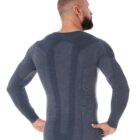 Męska koszulka z długim rękawem z wełną merino COMFORT WOOL