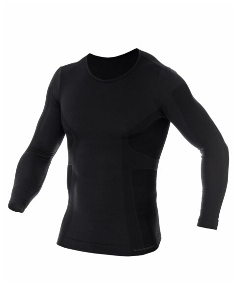 Męska koszulka z długim rękawem z wełną merino COMFORT WOOL