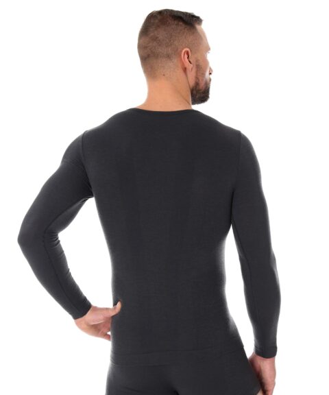 Męska koszulka z długim rękawem z wełną merino COMFORT WOOL