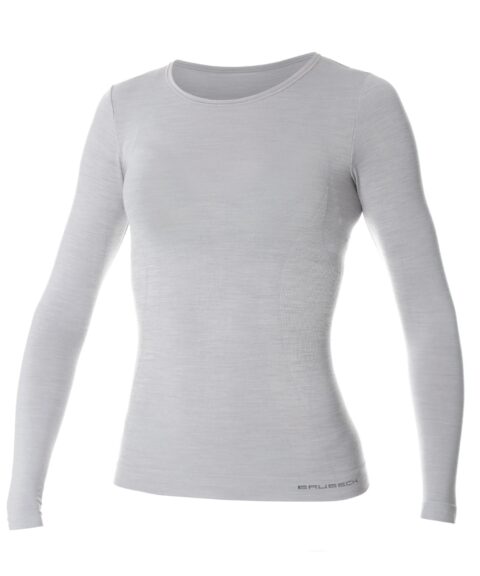 Damska koszulka z długim rękawem z wełną merino COMFORT WOOL