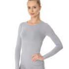 Damska koszulka z długim rękawem z wełną merino COMFORT WOOL