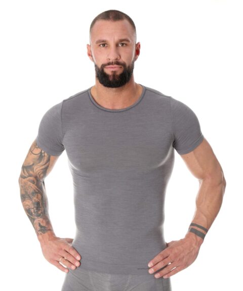 Męska wełniana koszulka z merynosów COMFORT WOOL