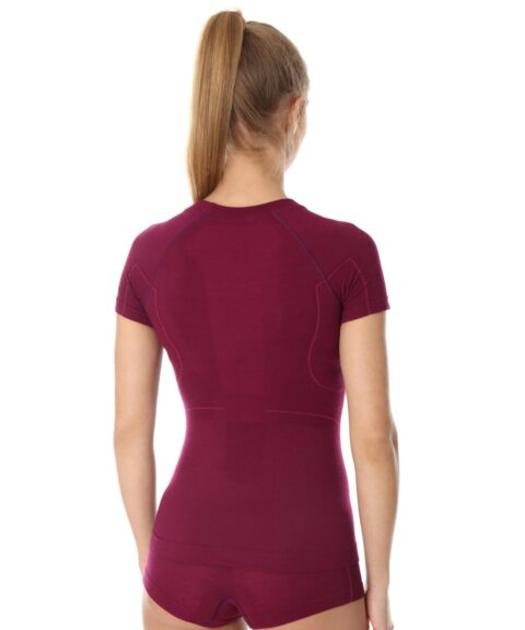 Koszulka damska z wełną merino z krótkim rękawem ACTIVE WOOL