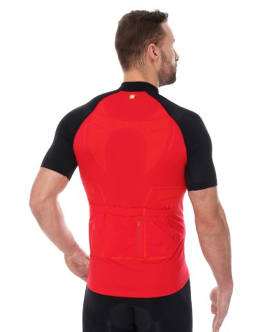 Koszulka rowerowa unisex krótki rękaw z suwakiem
