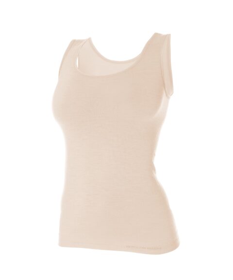 Damska koszulka na ramiączkach z wełną merino COMFORT WOOL