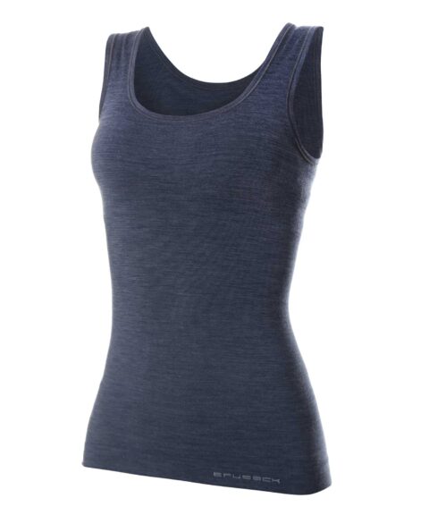 Damska koszulka na ramiączkach z wełną merino COMFORT WOOL