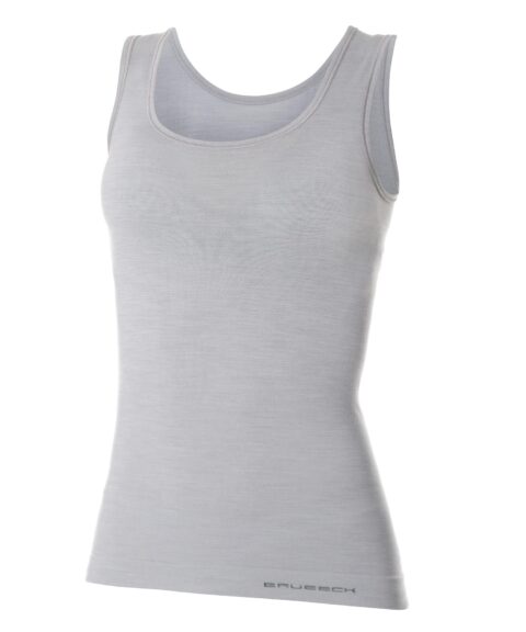 Damska koszulka na ramiączkach z wełną merino COMFORT WOOL