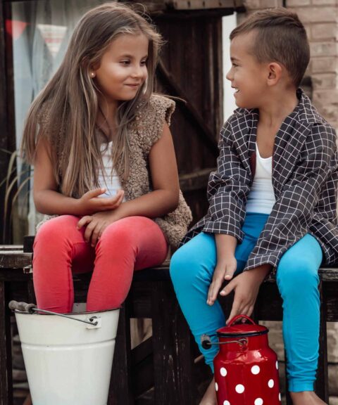 Dziecięce bawełniane legginsy COMFORT COTTON Junior