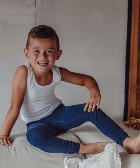 Dziecięce bawełniane legginsy COMFORT COTTON Junior