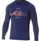 Męska koszulka z wełną merino z długim rękawem OUTDOOR WOOL