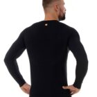 Męska koszulka z wełną merino z długim rękawem OUTDOOR WOOL