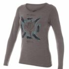 Damska koszulka z wełną merino z długim rękawem OUTDOOR WOOL