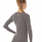 Damska koszulka z wełną merino z długim rękawem OUTDOOR WOOL