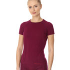 Koszulka damska z wełną merino z krótkim rękawem ACTIVE WOOL