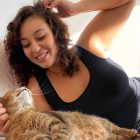 Damska koszulka plus size na ramiączkach z wełną merino