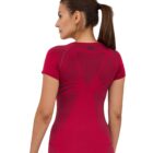 T-shirt sportowy damski z krótkim rękawem FITNESS
