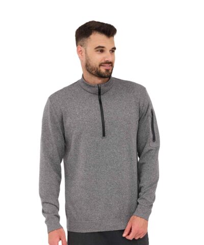 Bluza dresowa męska z krótkim ekspresem OUTDOOR MERINO