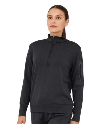 Bluza dresowa damska z krótkim ekspresem OUTDOOR MERINO